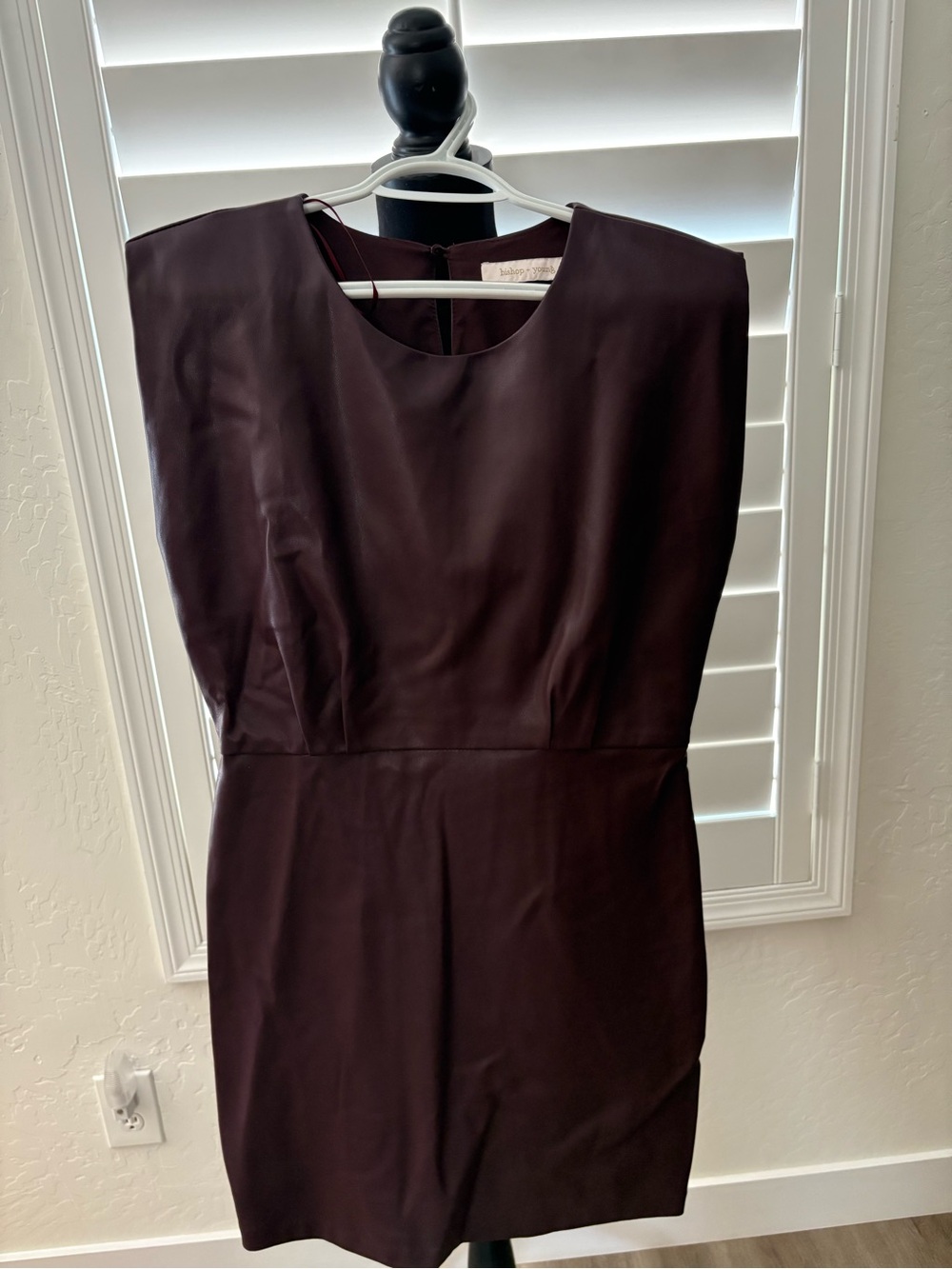 bishop + young Dark Plum Sheath Dress